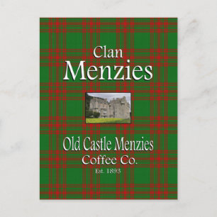 Carte Postale Clan Menzies Old Castle Menzies Coffee Co.