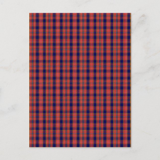 Carte Postale Clan Ogilvy Tartan (Devant)