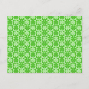 Carte Postale Clapet à quatre feuilles Shamrock Lucky