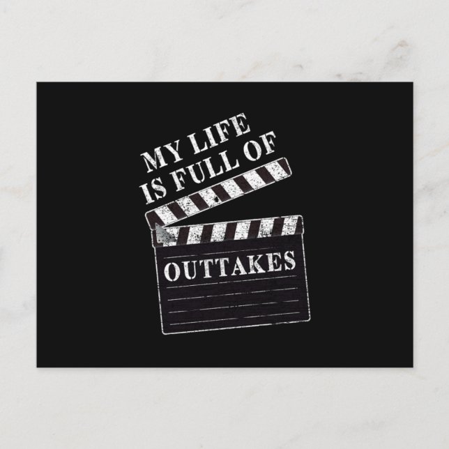 Carte Postale Clapperboard Actrice Film Théâtre intérimaire Gi (Devant)