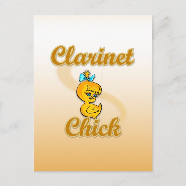 Carte Postale Clarinet Chick (Devant)