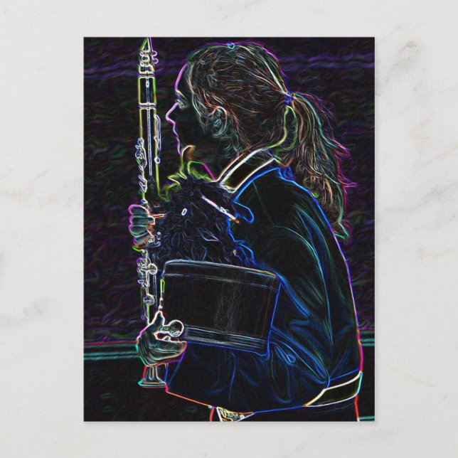 Carte postale Clarinetist (Devant)