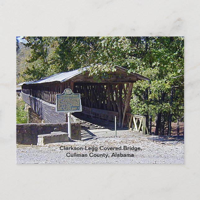 Carte Postale Clarkson Covered Bridge Alabama  (Devant)