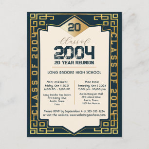 Carte Postale Classe Art Déco élégant de 2004 20 ans HS Réunion