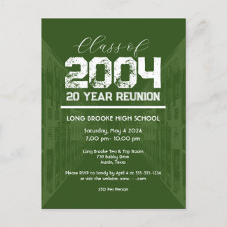 Carte Postale Classe de 2004 20 Année Réunion du lycée 1 événeme