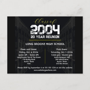 Carte Postale Classe de 2004 20 Année Réunion du lycée 2 Événeme