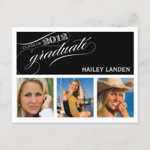 Carte Postale Classe de 2012 Graduation Invitation Postcard