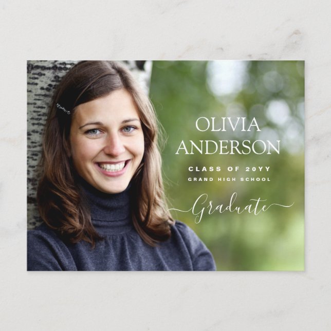 Carte Postale Classe de 2022 Photo Graduation (Devant)