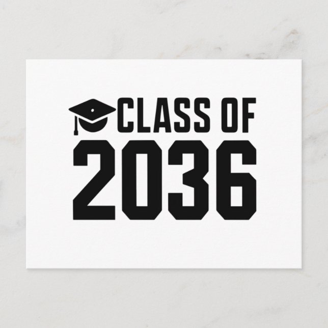 Carte Postale Classe de 2036 Grow With Me Retour à l'école (Devant)