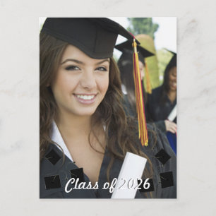 Carte Postale Classe de diplôme supérieur - Invitation photo