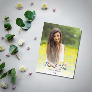 Carte Postale Classe moderne de 2025 Graduation Merci