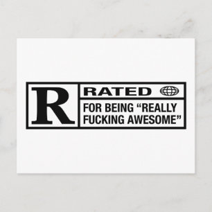 Carte Postale Classé R pour être génial