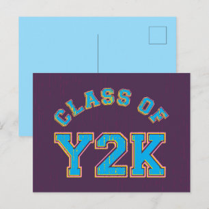 Carte Postale Classe Rétro Y2K