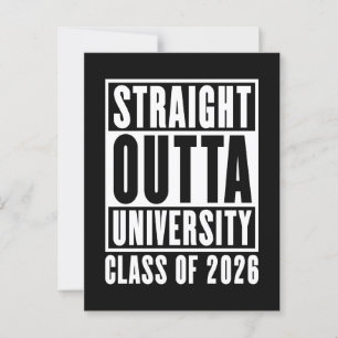 Carte Postale Classe universitaire Straight Outta de 2026