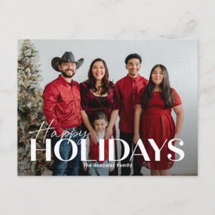 Carte postale Classic Bold Happy Holidays