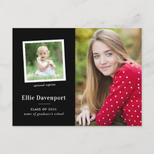 Carte Postale Classic noir et blanc Deux diplômes photo