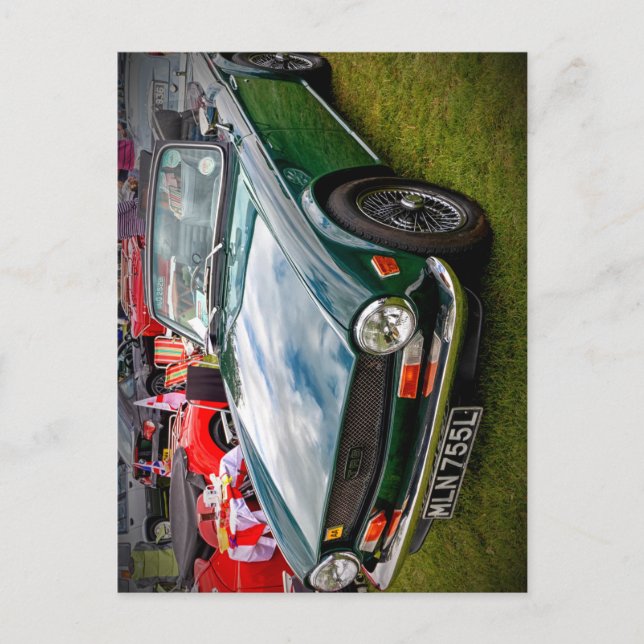 Carte Postale Classic Triumph TR6 voiture de sport (Devant)