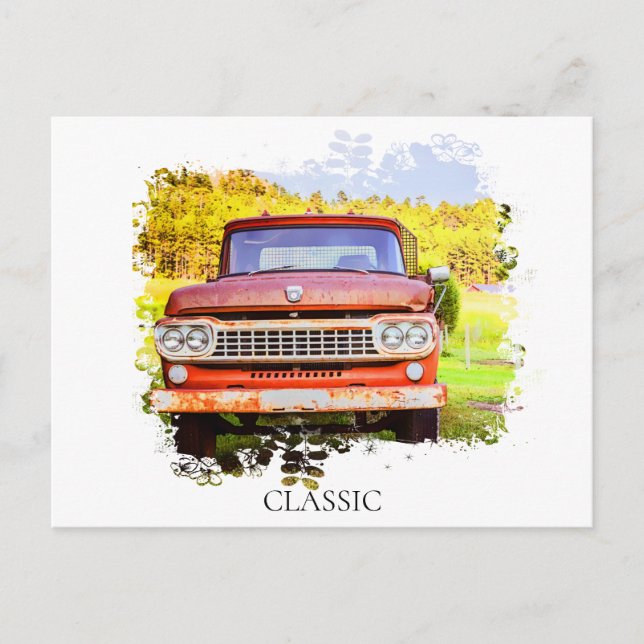 Carte Postale *~* Classic Vintage Rusty TRUCK (Devant)
