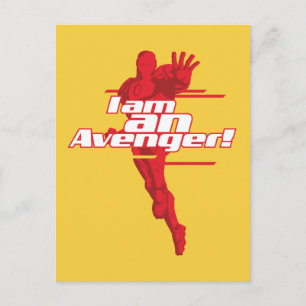 Carte Postale Classique Avengers   Iron Man "I Am" Graphic