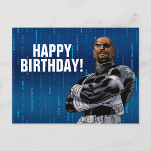 Carte Postale Classique Avengers   Nick Fury Bras Croisés