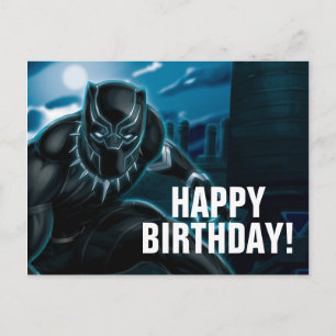 Carte Postale Classique Avengers   Panthère Noire sur le toit
