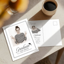 Classique Cadre Élégant Script Photo Remise des di