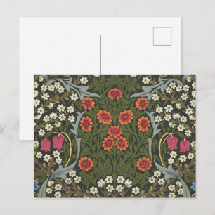 Carte Postale Classique de la Fleur de Jardin de William Morris