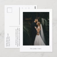 Classique Photo de Mariage Formel Merci Éternel
