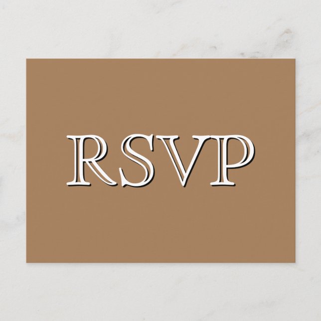 Carte postale classique RSVP (Devant)
