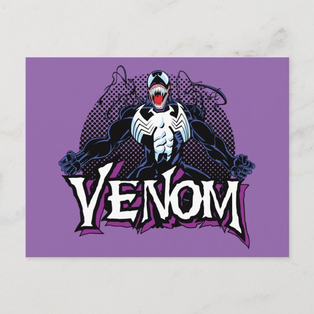 Carte Postale Classique Venom Yell Caractère Art (Devant)