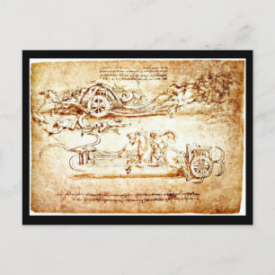 Carte postale classique/Vintage-Léonard de Vinci 3