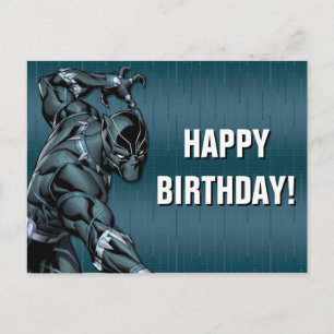 Carte Postale Classiques Avengers   Black Panther attaque avec s