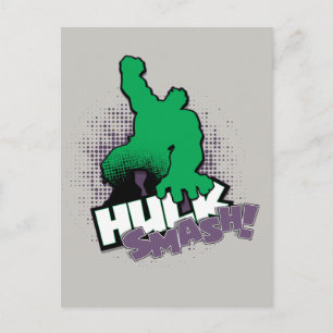 Carte Postale Classiques Avengers   Graphique de contour Hulk Sm