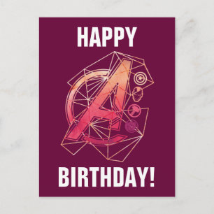 Carte Postale Classiques Avengers   Icônes géométriques Avengers