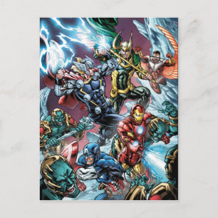 Carte Postale Classiques Avengers Loki et Géants de Glace