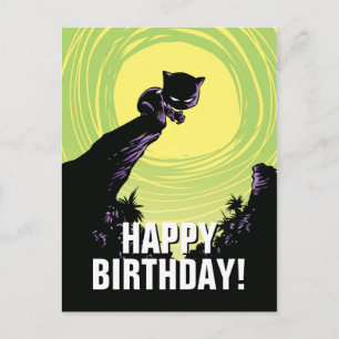 Carte Postale Classiques Avengers   Mini Black Panther sur une f