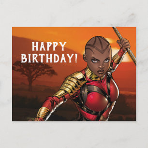 Carte Postale Classiques Avengers   Okoye sautant avec lance