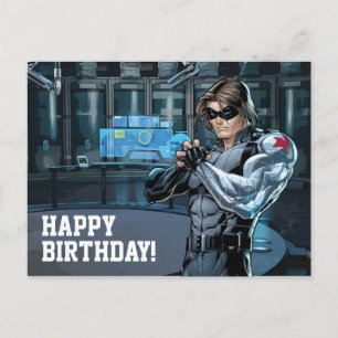Carte Postale Classiques Avengers   Winter Soldier tenant le poi