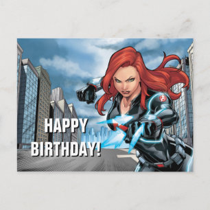 Carte Postale Classiques des Avengers   Attaque de Black Widow