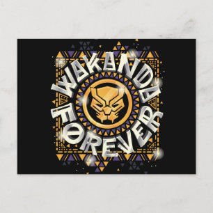Carte Postale Classiques des Avengers   Graphique Golden Wakanda