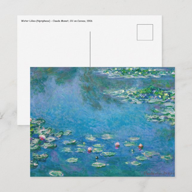 Carte Postale Claude Monet (Devant / Derrière)