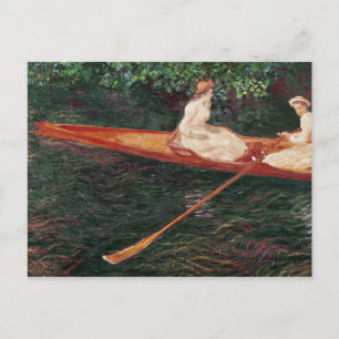 Carte Postale Claude Monet   Bateau sur la rivière Epte