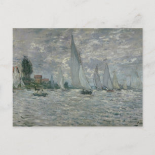 Carte Postale Claude Monet Bateaux ou Regatta à Argenteuil