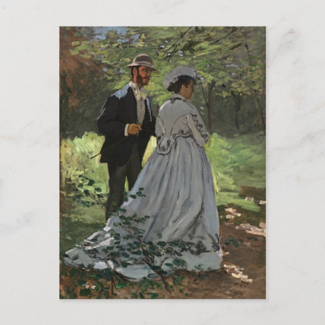 Carte Postale Claude Monet - Bazille et Camille, (Devant)