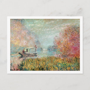 Carte Postale Claude Monet   Boat Studio on the Seine