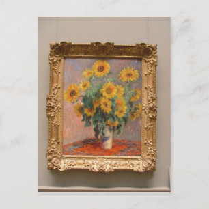 Carte Postale Claude Monet Bouquet de tournesols 1908 Technique