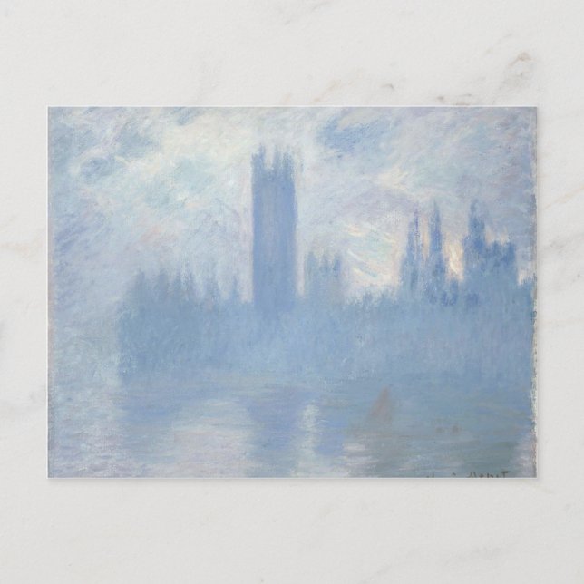 Carte Postale Claude Monet - Chambres du Parlement London Art (Devant)