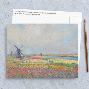 Carte Postale Claude Monet - Champs de tulipes près de La Haye
