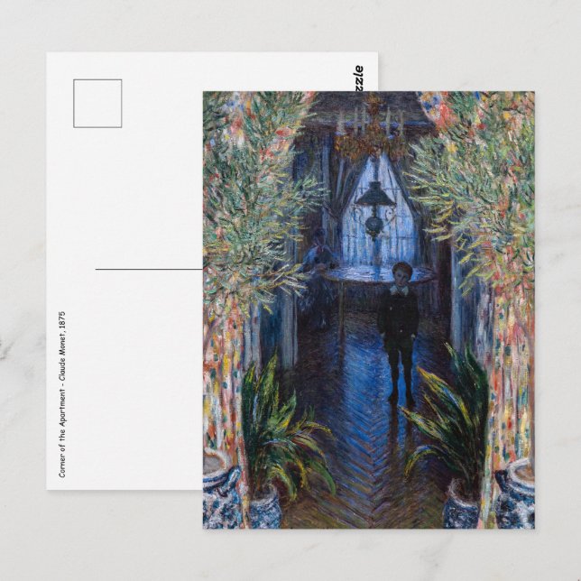Carte Postale Claude Monet - Coin de l'Appartement (Devant / Derrière)