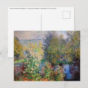 Carte Postale Claude Monet - Coin du jardin à Montgeron